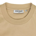 Beige Embossed Box Logo T-Shirt