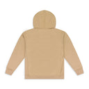 Beige Embossed Box Logo Hoodie