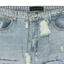 Blue Roygbiv Scripture Denim