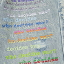 Blue Roygbiv Scripture Denim