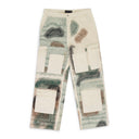 Ivory Camoflauge Embroidered Pants