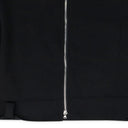 Black Zippered Multilayer Hoodie