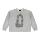 Grey Arc Mirror Pullover Sweater