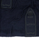 Black Gathered Collegiate Pullover Sweater