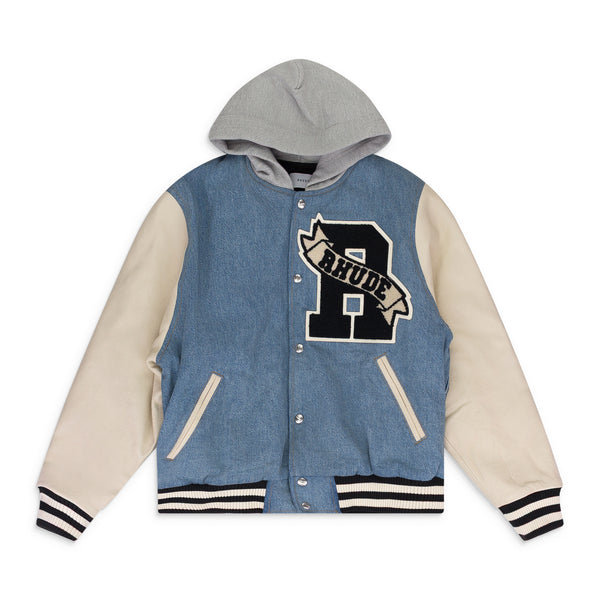 Multicolor Indigo/Cream Varsity Jacket