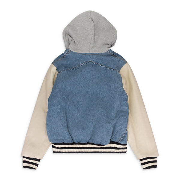 Multicolor Indigo/Cream Varsity Jacket