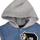 Multicolor Indigo/Cream Varsity Jacket