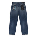 Blue P011 Dark Indigo Denim Jeans