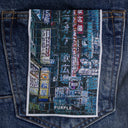 Blue P011 Dark Indigo Denim Jeans
