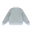 Mint Wool Lightning Varsity Jacket