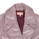 Pink Plaid Vinyl Trenchcoat