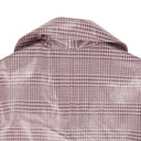 Pink Plaid Vinyl Trenchcoat