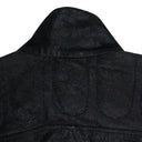 Black/Yellow Leather Racing Jacket