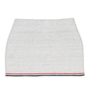 WHITE KNITTED CROATIA MINI SKIRT