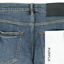 Blue Skinny Vintage Coated Denim