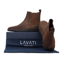 Brown Chelsea Suede Boots