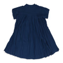 Blue Pleated Dress