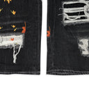 Black Patchwork Denim