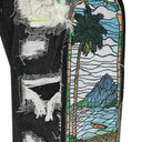 Black Patchwork Denim