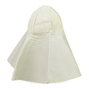 WHITE LEATHER SUNHAT BASEBALL CAP