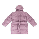 Pink Long Belted Puffer