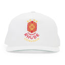 White Azur Linen Baseball Cap
