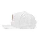 White Azur Linen Baseball Cap