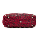 Red Leopard Rockstud Tote