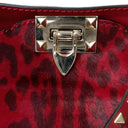 Red Leopard Rockstud Tote