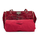 Red Leopard Rockstud Tote