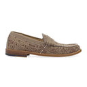 BROWN BANDANA LOAFERS