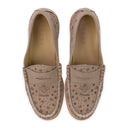 BROWN BANDANA LOAFERS