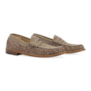 BROWN BANDANA LOAFERS