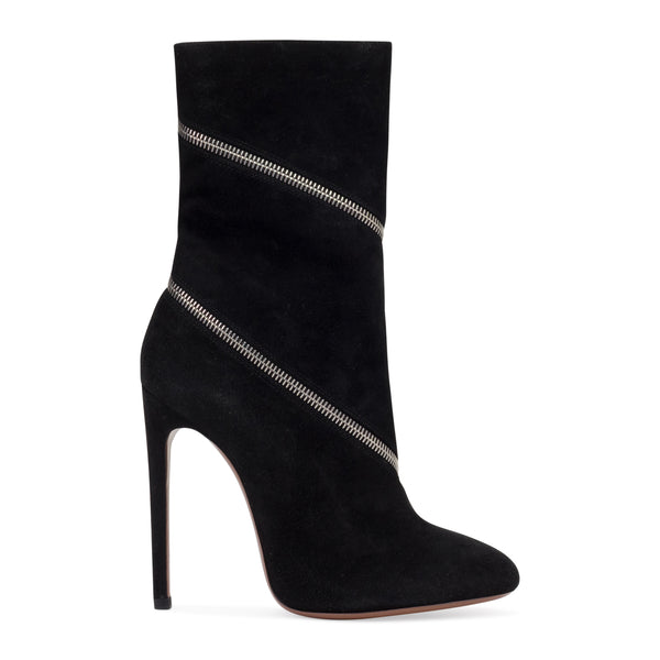 Spiral Zip Around Ankle Boots