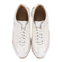 White Croc Runner Sneakers