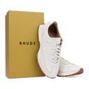 White Croc Runner Sneakers