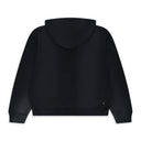 Faded Black Amiri Track Patch-Embellished Hoodie