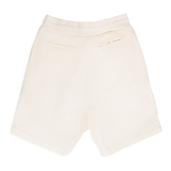 Cream Script Logo Shorts