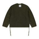 Green Shippo Quilted Lining Jacket Olive