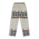 Beige Naranja Double Cloth Denim Pants