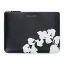 Black Cotton Wreath Wallet