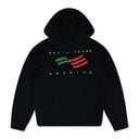Black Ellis Tears Zip Hoodie