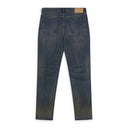 Blue Skinny Cracked Bronze Jeans