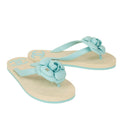 Blue Flower Quilted Slippers
