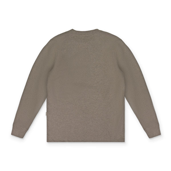 Brown LS Melange Uniform Tee