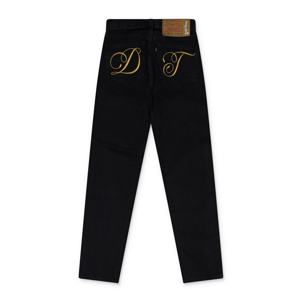Black DT Script Jeans