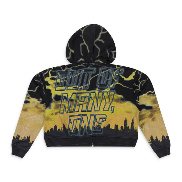 Black Voltage Zip Hoodie