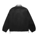 Black Hunting Jacket with Leather Details