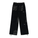 Black Leather Cargo Pants