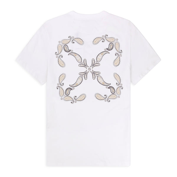 White Bandana Arrow Slim T-shirt